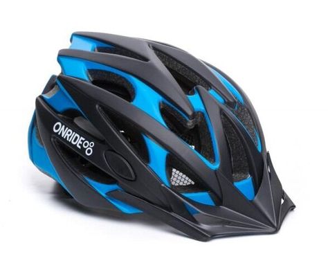 Шлем Onride CROSS матовый черный/голубой M (55-58 см)
