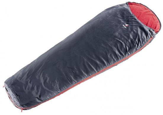 Спальный мешок DeuterTwo Face цвет 7500 black-cranberry левый