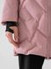 Куртка 4F пуховка подовжена тепла ніжно-рожевий 6 з 7
