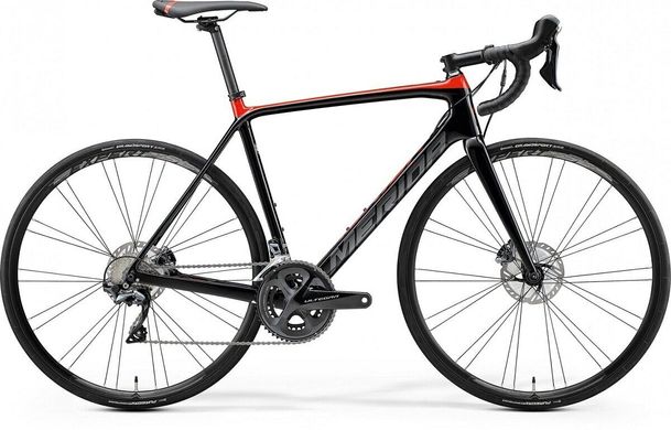 Велосипед Merida SCULTURA DISC LIMITED M-L GLOSSY BLACK/RED 2020