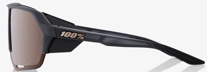 Велоокуляри Ride 100% NORVIK - Soft Tact Crystal Black - HiPER Crimson Silver Mirror Lens, Mirror Lens