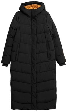 Куртка 4F пуховка удлиненная теплая черный