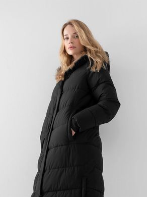 Куртка 4F пуховка удлиненная теплая черный