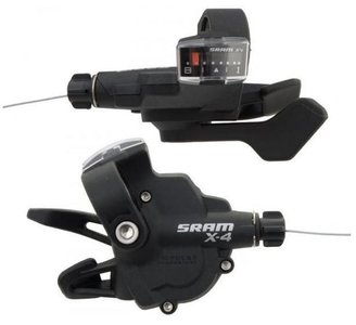 Манетки SRAM X4 Trigger левая+правая, 3x8 скоростей, черный