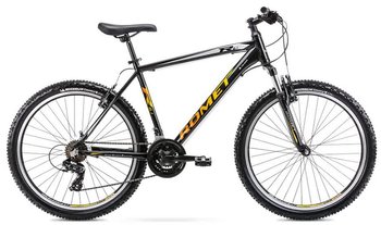 Велосипед Romet Rambler R6.1 чорно-жовтий 14 S 2023