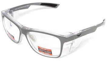 Окуляри під діоптрії Global Vision RX-T Сrystal Gray (rx-able) (clear), прозорий в двокольоровій оправі