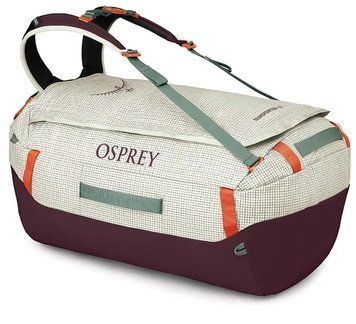 Сумка Osprey Transporter Duffel 65 mystery white/moody burgundy - O/S - білий/бордовий