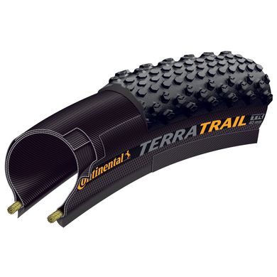Покришка безкамерна Continental Terra Trail ProTection - 28" x 1.50 | 700 x 40C, чорна, складана, skin
