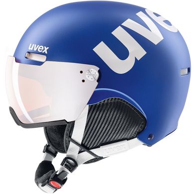 Гірськолижний шолом Uvex HLMT 500 VISOR cobalt-white mat  52-55 см