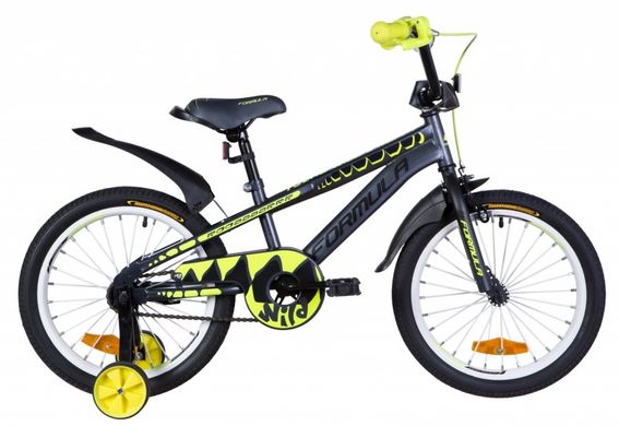 Велосипед 18" Formula WILD, 2021, (серо-желтый с черным)