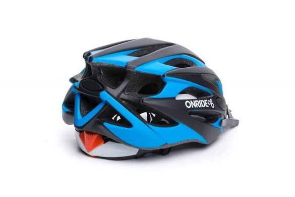 Шлем Onride CROSS матовый черный/голубой L (58-61 см)