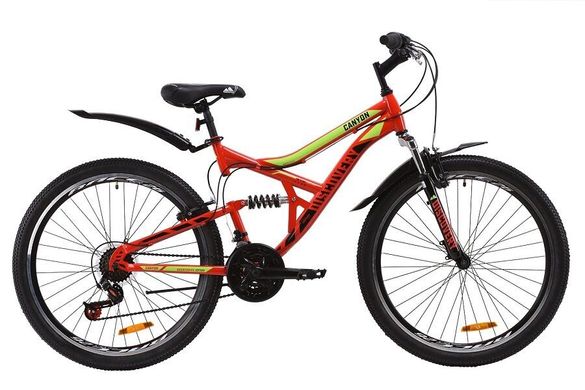 Велосипед Discovery 26 CANYON AM2 Vbr рама-17,5" ST з крилом Pl 2020, синьо-помаранчевий