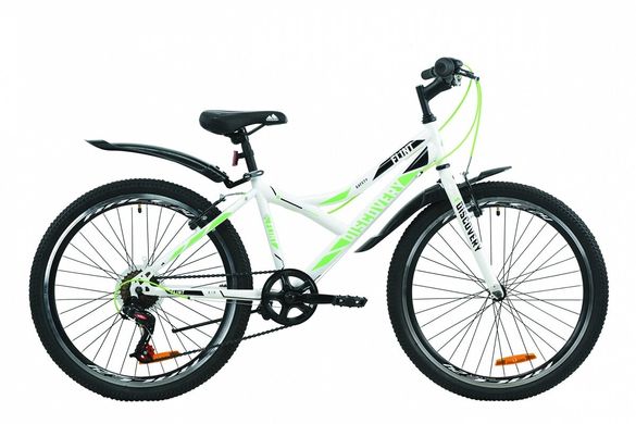 Велосипед ST 24 "Discovery FLINT Vbr з крилом Pl, 2020, біло-зелений