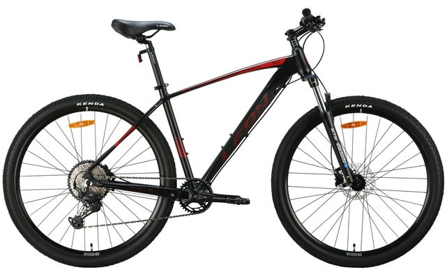 Велосипед 29" Leon TN-70 AM Hydraulic lock out HDD рама-21" чорний з червоним (матовий) 2024