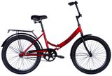 Велосипед 24" Space COMET (050) гальмівна рама-16" червоний з багажником задн St з крылом St 2024