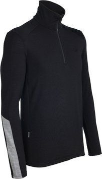 Термофутболка с длинным рукавом Icebreaker BF 260 Apex LS Half Zip MEN black/metro S