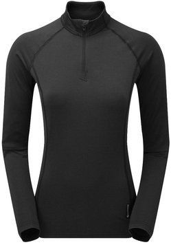 Термобелье Montane Female Dart Thermo Zip Neck, Black, M