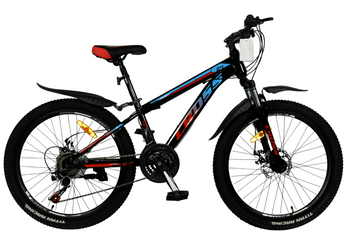 Велосипед Cross 24" Fast рама 12" black- blue-red