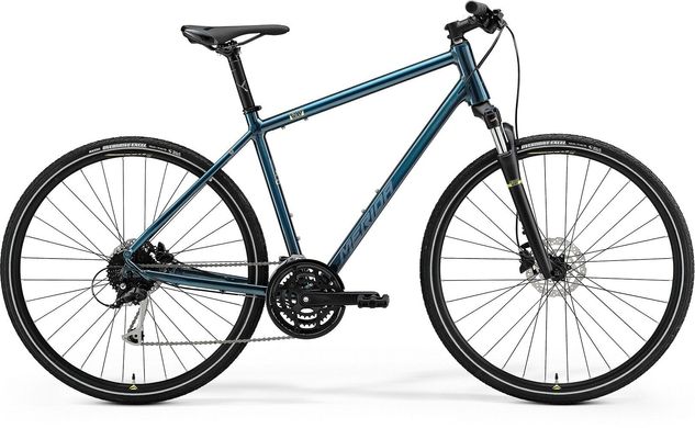 Велосипед Merida CROSSWAY 100 TEAL-BLUE(SILVER-BLUE/LIME)