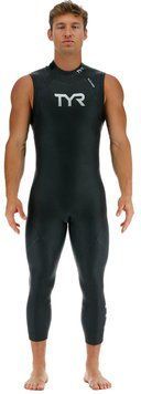 Гидрокостюм мужской TYR Men&rsquo;s Hurricane Wetsuit Cat 1 Sleeveless, Silver/Black XL (HCAOSM6A-043-XL)
