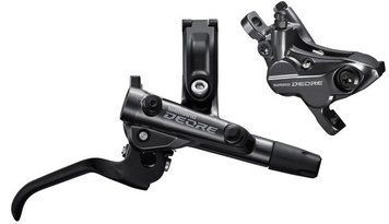 Тормоз гидравлический дисковый задний Shimano M6120 DEORE (правая ручка, 4-поршн. калипер BR-M6120, J-kit гидролиния 1700мм)