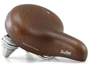 Сідло Selle Royal Premium DRIFTER MEDIUM, Royalgel, оббивка Kennenback, 251х221мм, 995г, хромовані рейли та пружини, unisex, коричн. 5167UD0A38129