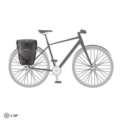 Гермосумка велосипедная Ortlieb Back-Roller Plus granite-black 20 л