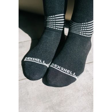 Носки водонепроницаемые Dexshell Longlite Socks 2.0, серые полоски, XL (47-49)