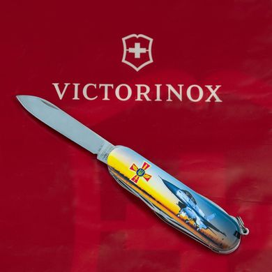 Нож складной Victorinox CLIMBER ARMY, Самолет + Эмблема ВС ВСУ, 1.3703.3.W3040p