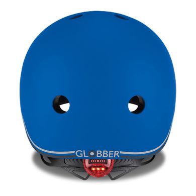 Шлем защитный детский Globber EVO LIGHTS, синий, с фонариком, 45-51см