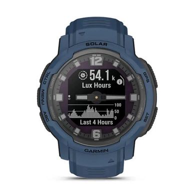 Смарт часы Garmin Instinct Crossover Solar, Tidal Blue, GPS