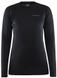 Термокофта Craft CORE WARM BASELAYER LS TEE W, 999000, XS