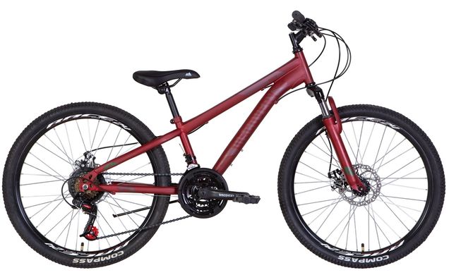Велосипед 24" Discovery RIDER AM DD 2022 (червоно-чорний)