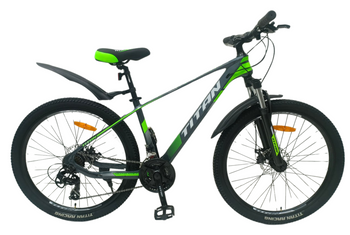 Велосипед Titan 26" Shadow 2024 Рама-15,5" grey-green