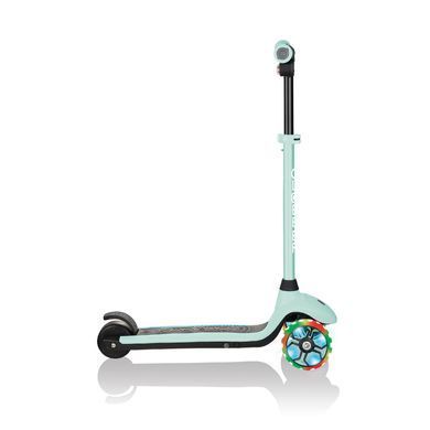 Электросамокат Globber E-MOTION 4 пастельно-мятный, колеса с подсветкой, 50кг, 6+, 3 колеса