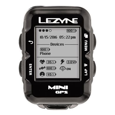 GPS комп'ютер Lezyne MINI GPS HR LOADED Чорний MINI GPS UNIT, HEART RATE MONITOR, USB CHARGER CABLE INCLUDED. INCLUDES MOUNT FOR HANDLE BARS/STEM AND 2 SMALL ORINGS, 2 LARGE ORINGS