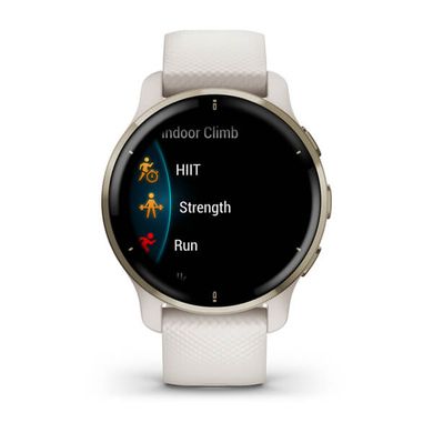 Смарт годинник Garmin Venu 2 Plus, Ivory + Cream Gold, GPS