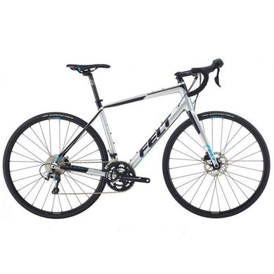 Велосипед Felt VR40 matte silver (black, cyan)