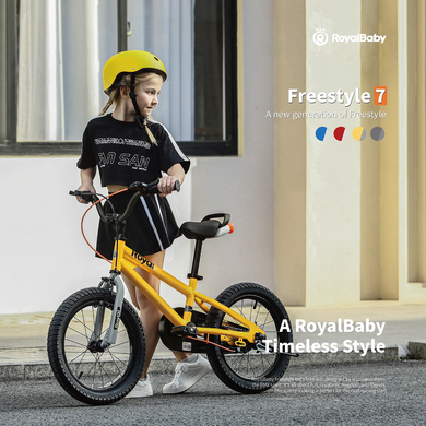 Велосипед RoyalBaby FREESTYLE 7TH 18", OFFICIAL UA, синій