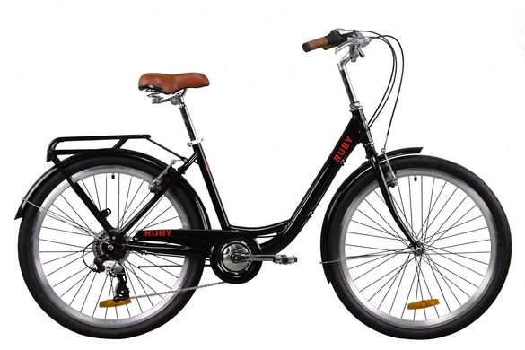 Велосипед 26 "Dorozhnik RUBY, 2020, чорний