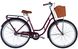 Велосипед 28 Dorozhnik RETRO Velosteel рама-19" малиновый с багажником задн. St с корзиной Pl с крылом St 2024 1 из 2