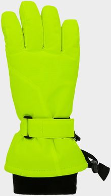 Перчатки лыжные 4F JUNIOR цвет: зеленый неон