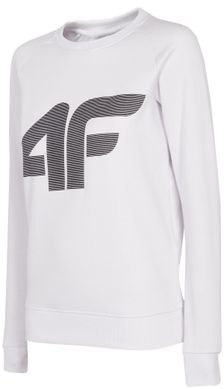 Кофта 4F большой черный лого цвет: белый