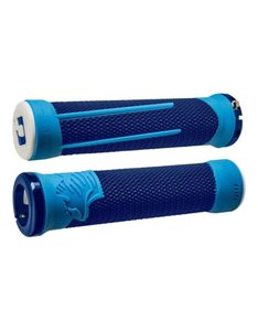 Грипсы ODI AG-2 Blue/Lt blue w/ Blue clamps (синие с синими замками)