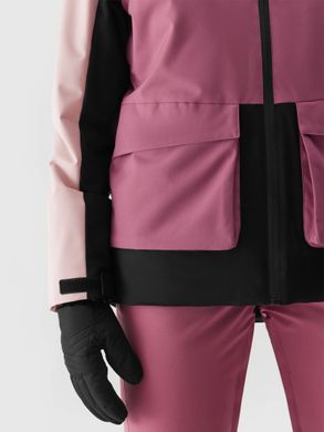 Куртка горнолыжная 4F ALASKA нежно розовый бордо черный, женская M(р)