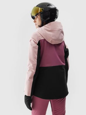 Куртка гірськолижна 4F ALASKA ніжно рожевий бордо чорний, жіноча M(р)