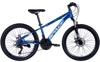 Велосипед ST 24" Space SATURN (034) AM DD тріскачка" 2024 (синьо-бірюзовий)