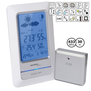 Метеостанция Technoline WS6740 White/Silver (WS6740)