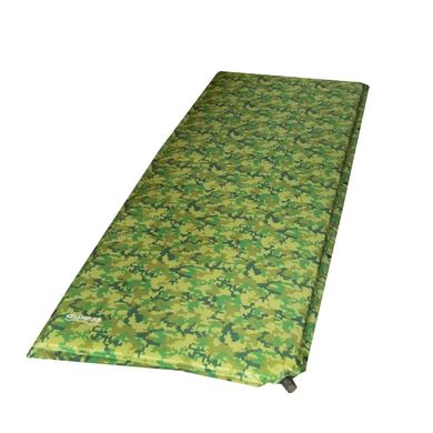 Самонадувний килимок Tramp з можливістю зістібання camo 185х65х5 UTRI-007