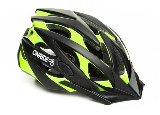 Шлем Onride CROSS матовый черный/зеленый M (55-58 см)